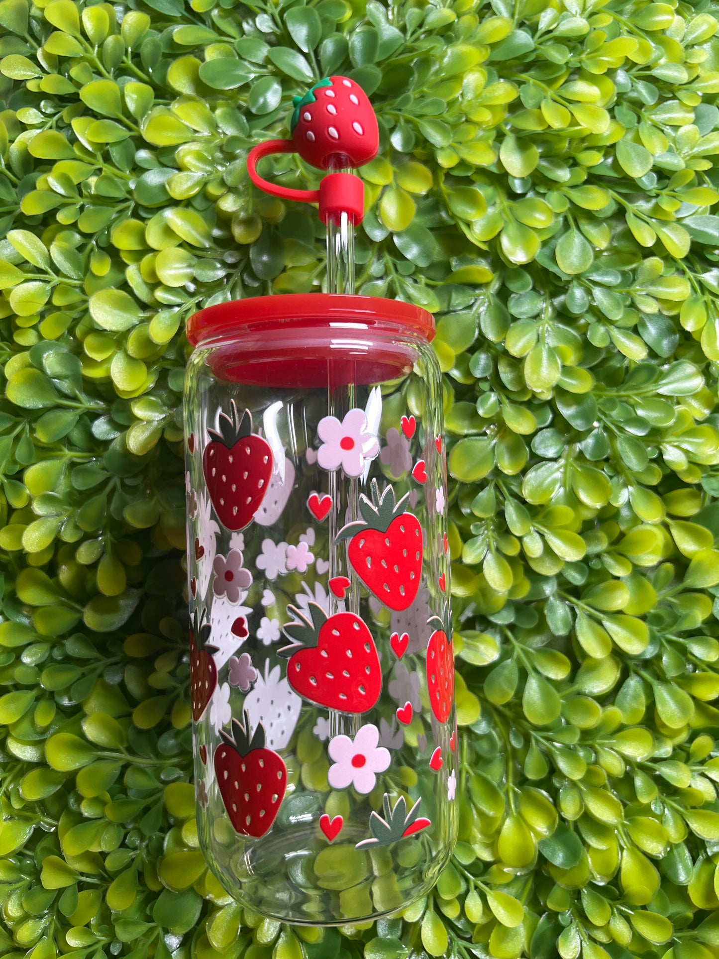 Strawberry Glass Cup