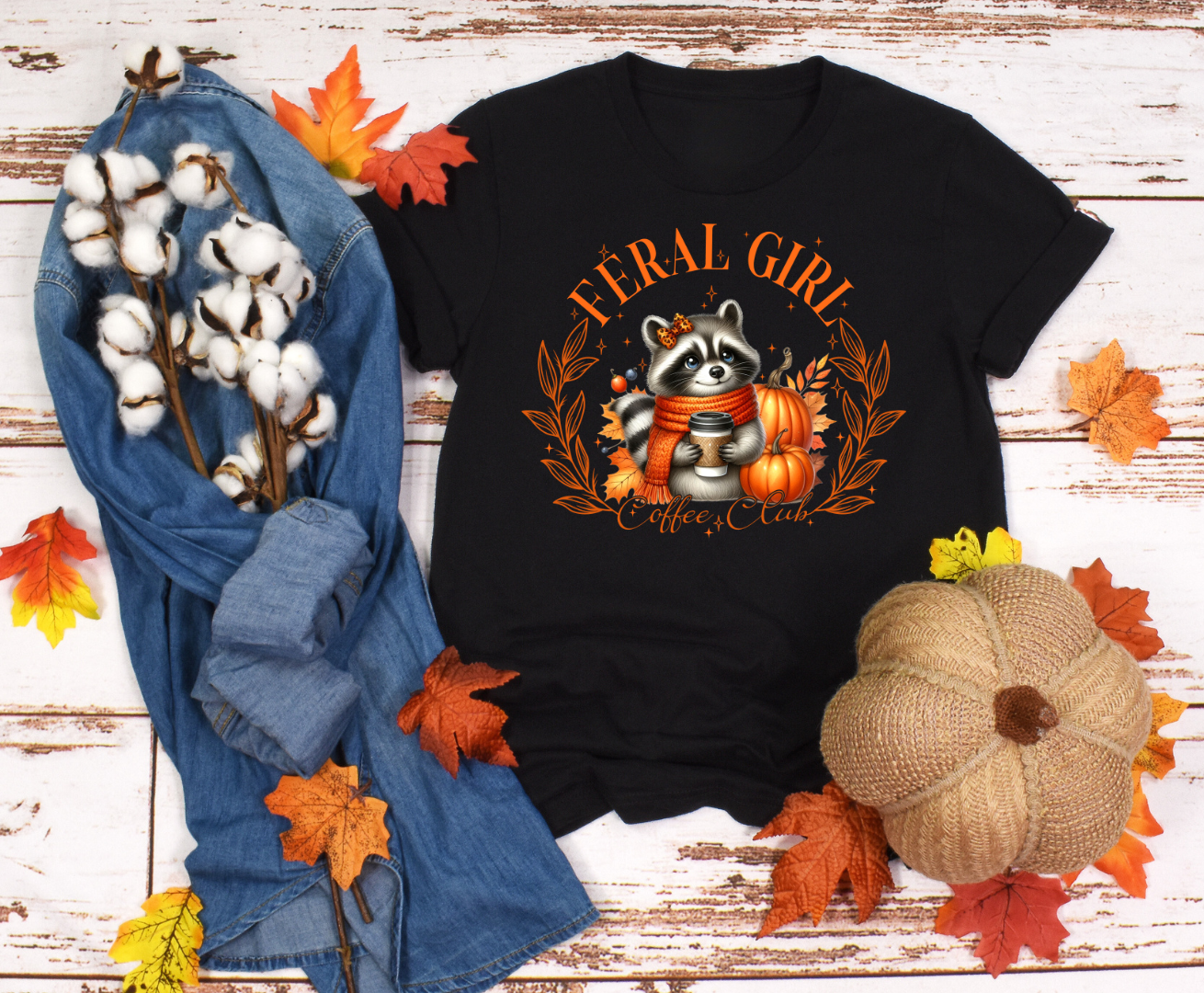 Feral girl, Coffee Club fall season Shirt or Sweater